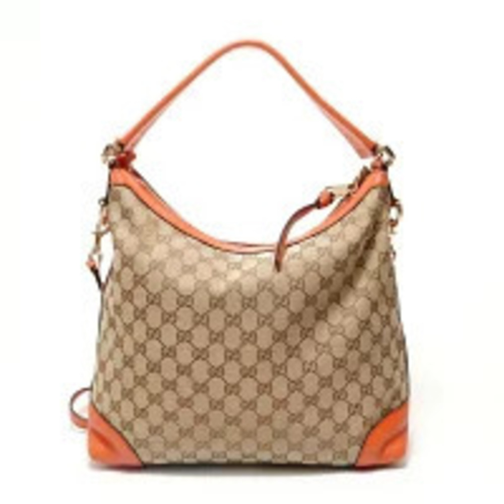 Gucci Hobo GG Canvas Shoulder Bag Beige Cream